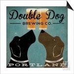 Double Dog Brewing Co. SwitchArt™ Print by Ryan Fowler at Art.com | 동물