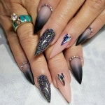 Stiletto Nail Designs; Bling Stiletto Nail; Ombre Stiletto Nail;... Simple Stiletto Nail; Acrylic Coffi… | 네일아트