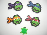 The Teenage Mutant Ninja Turtles & Little turtle.. $0.75, via Etsy. | 패턴