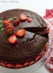 Delicious Strawberry Chocolate Cake - Jenny is baking | Recipe | Chocolate strawberry cake, Baking, Chocolate strawberries