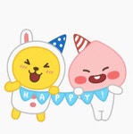 귀여운 헬로 리틀프렌즈 카톡 이모티콘 | 생일 축하 이모티콘, 카카오프렌즈, 이모티콘