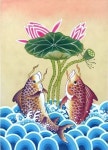 부산취미미술/부산민화/부산채색화/부산그림배우기/부산화실/모란도/채색화/어해도/약리도 | 칠하기, 그림, 그리기 아이디어