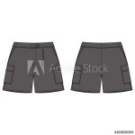 SHORT PANTS fashion flat sketch template - 이 스톡 벡터 구입 및 Adobe Stock에서 유사한 벡터 검색 | Adobe Stock | 검색