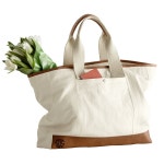 Canvas with Leather Tote Bag(이미지 포함) | 가방