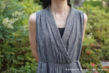 숄 카라 드레스 그레이 컬러 린넨 원피스 : 네이버 블로그 | 드레스, 옷 만들기 도안