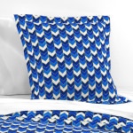Colorful fabrics digitally printed by Spoonflower - Gilded Ombre Herringbone in Blue in 2022 | Euro pillow shams, Custom bed... 