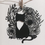 #페이퍼커팅 #페이퍼커팅아트 #papercutting #피어나다 #냥이 # 나름 #취미생활 | 페이퍼 커팅 도안, 그림, 종이 예술