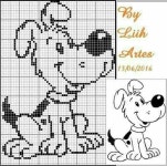 Pin de 가스나 이 em 꿀꿀이와멍멍이 | Bordado ponto cruz, Ponto cruz, Ponto cruz infantil