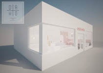공주 카페 인테리어 3D 시안(이미지 포함) | 인테리어, 카페 인테리어, 타일