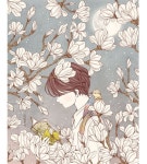 목련이 피는 새벽달 그 아래,너는 ⓒ일루미