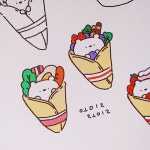 오밀조밀 스튜디오🍳 omilzomil-studio on Instagram: “• • • 오늘의 낙서 #크레페 Daily doodle~ Crepe😋 . .”