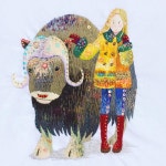 #Embroidery #handmade #Embroiderybag #자수타그램#프랑스자수 #힐링자수#자수가방#작품반 | Embroidery art, Musk ox, Art