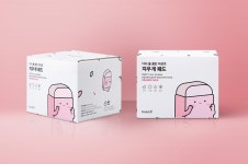 포레스트엔 지우개패드 패키지 디자인 - 브랜딩/편집 ... | 식품 포장 디자인, 과일 디자인, 상자 포장 디자인