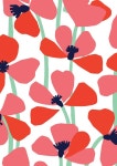 Pattern Design Ideas - pattern by Minakani, modern, simple, graphic, floral, poppy, nature - 2020(이미지 포함) | 꽃그림, 패턴 아트
