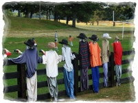 Scarecrows watching a scarecrow football game.(이미지 포함) | 농장