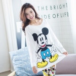 새로운 봄 가을 여성 긴 소매 파자마 여성 잠옷 Homewear 세트 캐주얼 만화 수면 라운지 여자 Pijama G1285 | Pajamas women... 
