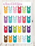 Rainbow Llama Stickers for your Planner, scrapbook, calendar, etc by aHeartFeltLife on Etsy | 스티커