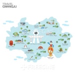 한눈에 보는 국내 여행 지도 - Google 검색 | 여행, 지도, 관광