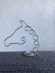 Free standing Horse head. Made of aluminium wire. | 와이어아트, 금속공예, 철사 공예