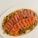 백로즈 on Instagram: “- 저 송어 처음 먹어봤어요!🙂🐟💛 비주얼부터 연어같은 너낌에 더 탄탄하구 쫀독한 식감☺️ 용천수에서 직접... 