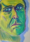Blu_e oil pastel | 얼굴