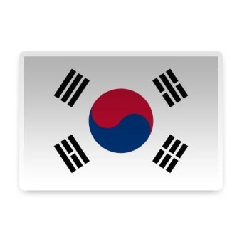 South Korea Flag Archives in 2022 | National flag, South korean flag, Red and blue