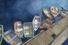 풍경수채화에 있는 핀