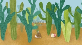 선인장, 달팽이 사막 달팽이, 사막, 선인장, 자연, 푸른 하늘, 자연, 세계, 현장, 핑크 달팽이, 녹색 달팽이, 두 명의 달팽이 달팽이, 그리고 선인장... 