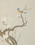 신사임당 (화조도 12폭 매화와 새) | 일본 그림, 일본 예술, 새 그림