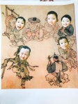 우리나라 프로젝트 환경구성 민화에 얼굴 꾸미기 | 유치원 미술, 유아 미술, 그림
