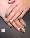 Rudolph #nailart done exclusively by nail artist Nana❄️#ネイル #クリスマスネイル #크리스마스네일 #네일아트... 