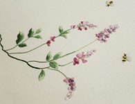#야생화자수 #싸리꽃 #꿈소 #꿈을짓는바느질공작소 #embroidery #bushclover | Hoa, Thêu thùa