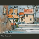 Instagram photo by @sheelerart via ink361.com | 어반 스케쳐스, 수채화, 스케치