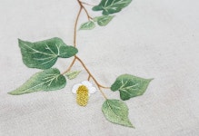 #약모밀#야생화자수#자수#꽃#자수타그램#embroidery#꽃뿌리영 | 꽃 자수, 자수, 자수 도안