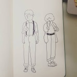 pendrawing  doodle  inktober  daily  drawing  드로잉  일러스트  일러스트레이터  그림  일상  일상기록 | Sketches, Humanoid sketch