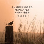 오늘 어렵다고 미룬 일 | 인용 배경, 멋진 단어, 명언