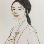 라온이를 그렸는데...... 라온이가 아니다 😳 라오나 미안.........😥 근데 보면 볼수록 누구 닮았는데 .. 누구디? | 한복