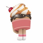 kakao talk emoticon cupcake 카카오톡 애니메이션 이모티콘 컵케이크양 | 애니메이션, 이모티콘, 아이콘
