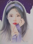 Q漫에 있는 MH WU님의 핀 - 2023 | 색연필 테크닉, 초상화, 인물화