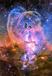 NGC 3576 - Statue of Liberty Nebula | 은하수, 북극광, 우주