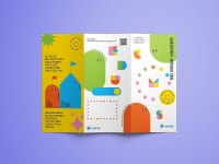 디자인퍼플 - 금융결제원 k-에듀파인CMS LEAFLET - 2022 | 그래픽 디자이너 이력서, 전단지 디자인, 디자인 참조
