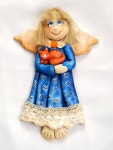 anioł z masy solnej, salt dough angel | 천사