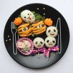 좋은아침이요~ 🙋🏻 비오는 주말 #할로윈 버전 한가득 #밥상 #원플레이트 로...👻🎃 즐거운 주말 보내세요~ 💕 . . . . . #캐릭터밥상... 