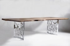 CX8 - Solid Walnut Table with chrome legs(이미지 포함) | 테이블
