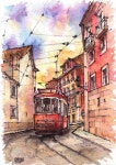 portugal watercolor streets에 대한 이미지 검색결과 | 어반 아트, 어반 스케쳐스, 풍경화