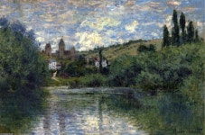 Vue de Vétheuil, huile sur toile de Claude Monet (1840-1926, France)(이미지 포함) | 그림, 모네, 경치