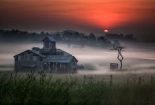 A beautiful spring memory(안성) - 지난봄 안성 목장에서의 이쁘던 일출... | Sunrise, Travel photos, Natural landmarks