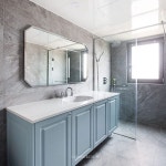 #마블타일 #육각타일 화이트&그레이 투톤 싱크, 오븐기능가능한 후드, 대리석 패턴이 포인트인✨ 서초파라곤 #주방..#주방인테리어#키친#타일... 