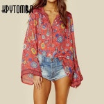 Gender: Women Style: Bohemian Sleeve Length(cm): Full Model Number: G0240 Collar: O-Neck Sleeve Style: Flare Sleeve Brand Name... 