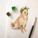 이랑 Yirang Kim on Instagram: “용인에 있는 카페 #나무기린 의 고래 과장님😁 #이랑그림” | 개 그림, 기린, 고래